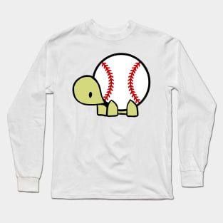 Baseball turtle Long Sleeve T-Shirt